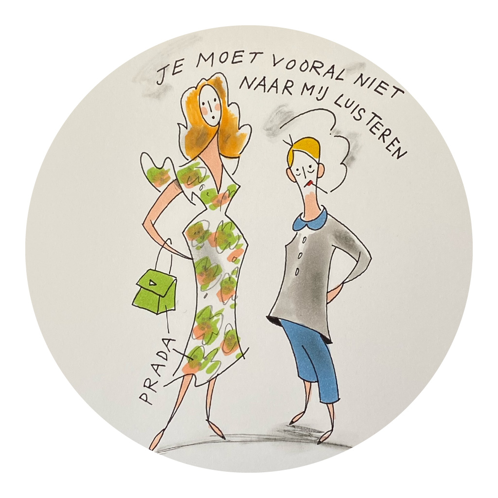 ‘Je moet vooral niet naar mij luisteren’ - modemopje Piet Paris voor Kiki Niesten